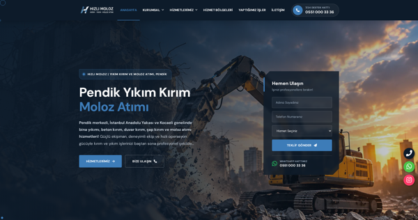 Hızlı Moloz web sitesi