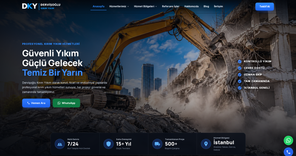 Dervişoğlu Kırım Yıkım web sitesi