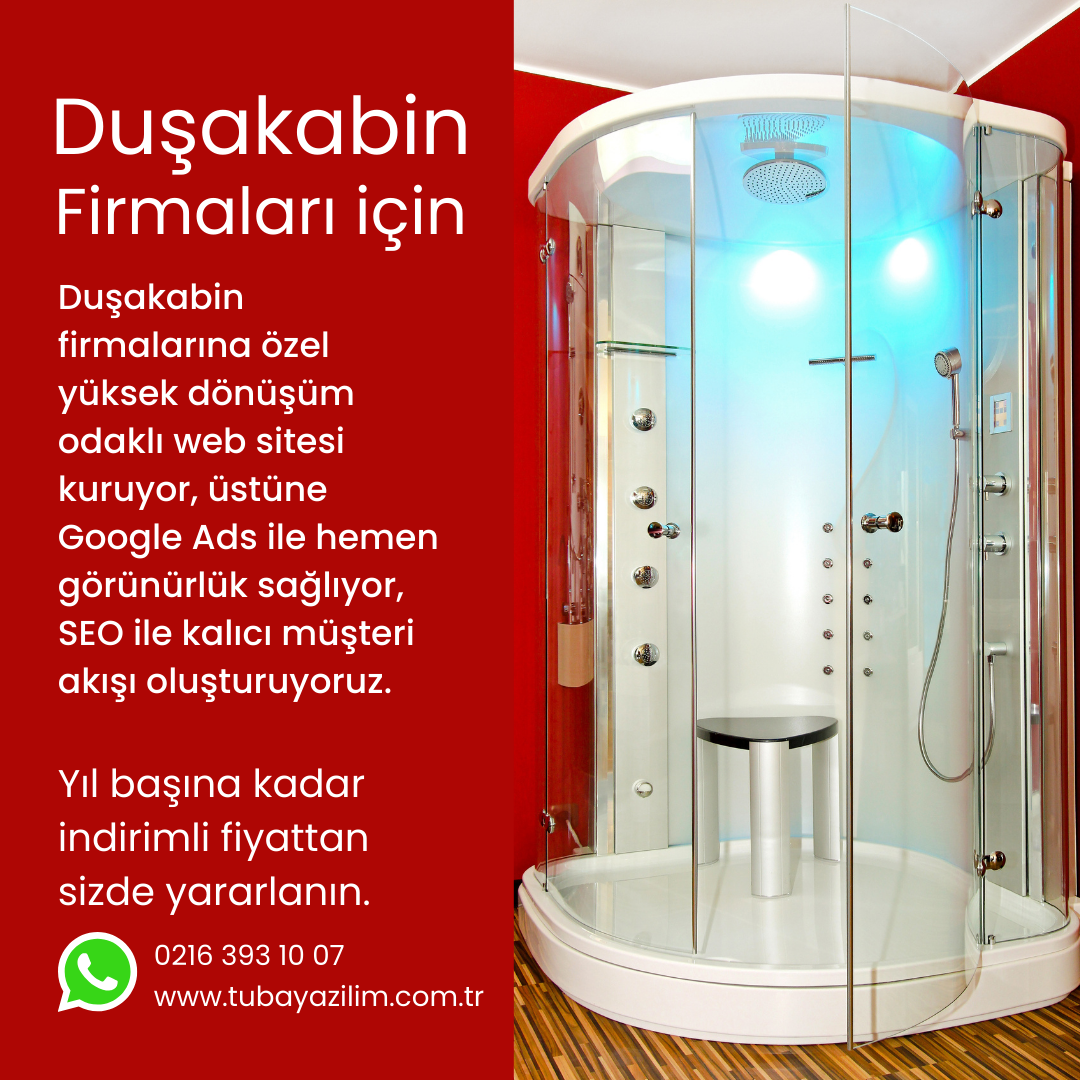 Duşakabin Firmaları için Web Sitesi
