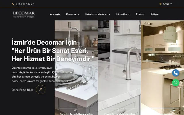 Decomar Tezgah web sitesi
