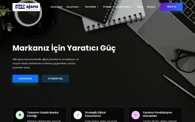 Geb Ajans web sitesi