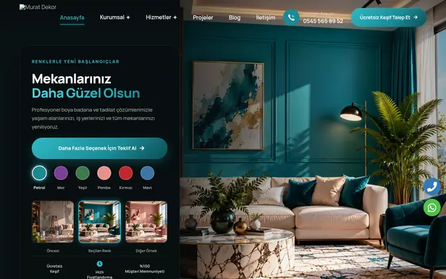 Murat Dekor web sitesi