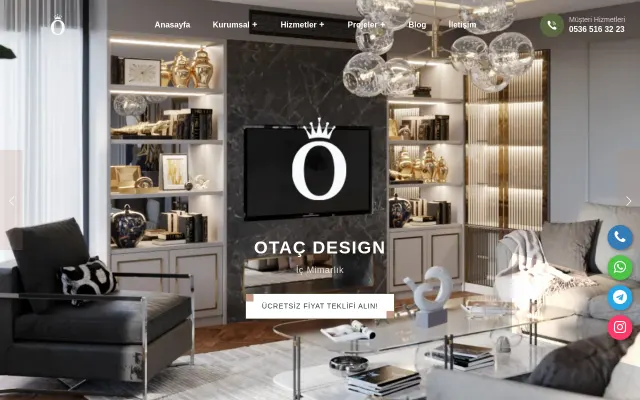Otac Design web sitesi
