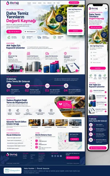 Atık Yağ örnek web sitesi tasarımı