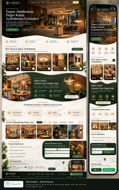 Avize /Aydnlatma örnek web sitesi tasarımı