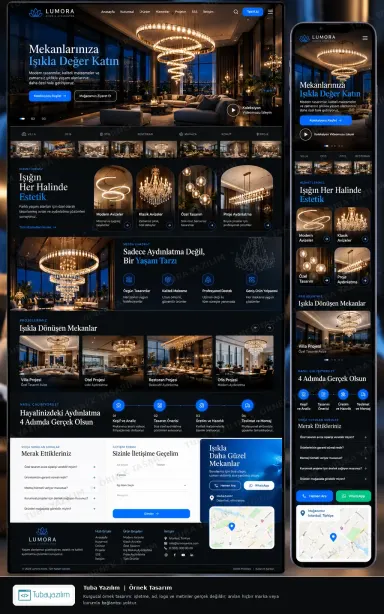 Avize örnek web sitesi tasarımı