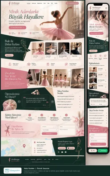 Bale Kursu örnek web sitesi tasarımı