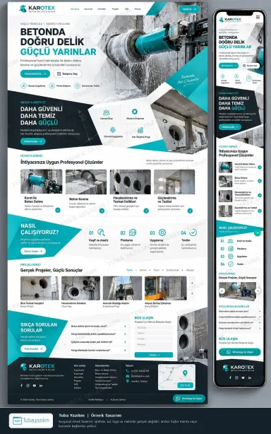 Beton Delme örnek web sitesi tasarımı