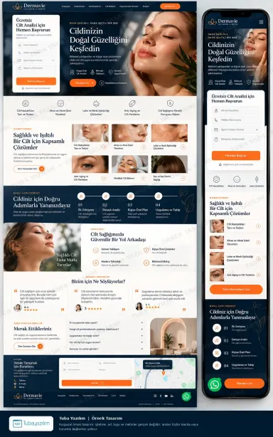 Dermatoloji Cilt Uzmanı örnek web sitesi tasarımı