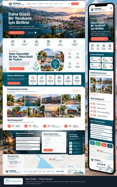 Dernek ve Belediye örnek web sitesi tasarımı