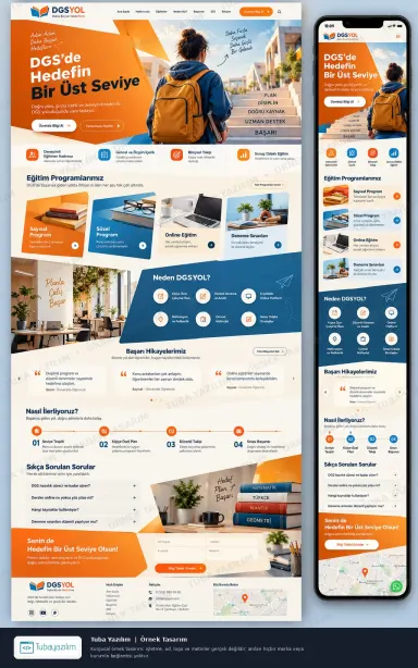 DGS Kursu örnek web sitesi tasarımı