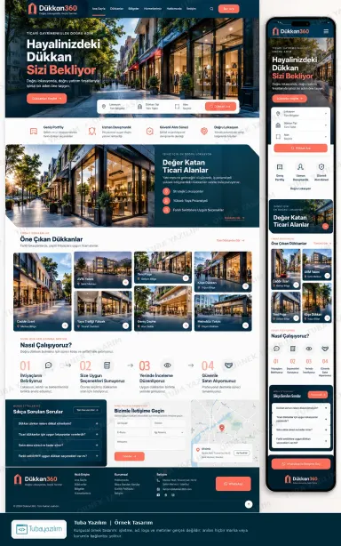 Dükkan Satışı örnek web sitesi tasarımı