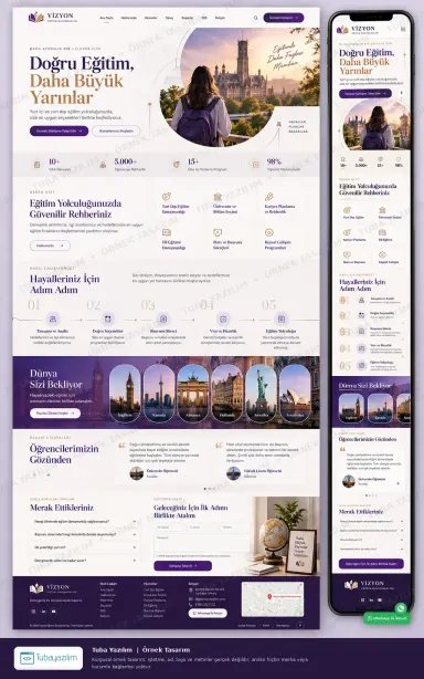 Eğitim Danışmanlığı örnek web sitesi tasarımı
