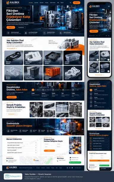 Enjeksiyon Kalıp için örnek web sitesi tasarımı