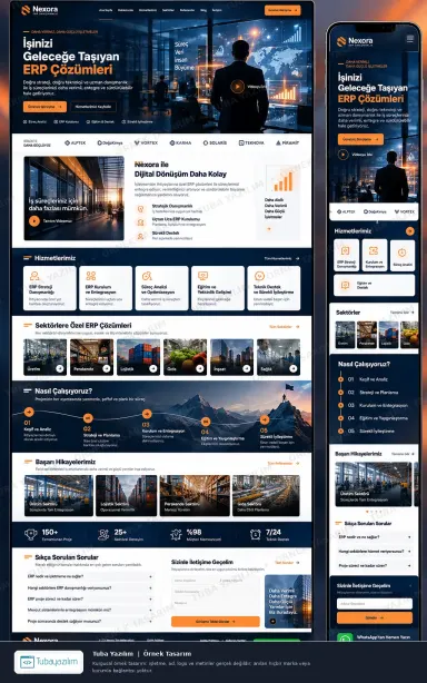 ERP Danışmanlığı örnek web sitesi tasarımı