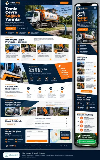Foseptik için örnek web sitesi tasarımı
