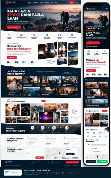 Fotoğrafçılık ve Ajans örnek web sitesi tasarımı