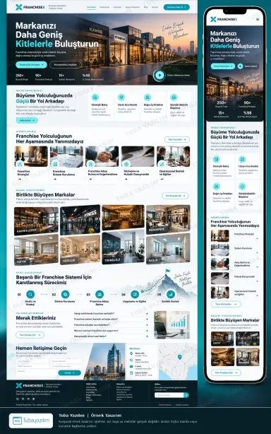 Franchise Danışmanlığı örnek web sitesi tasarımı
