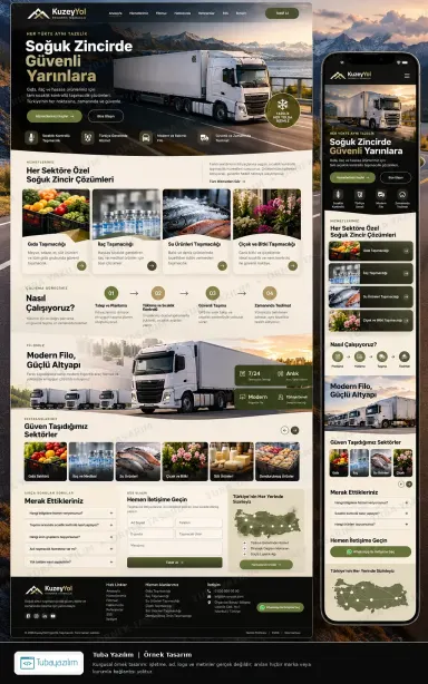 Frigorifik Taşımacılık örnek web sitesi tasarımı