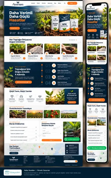 Gübre Satışı örnek web sitesi tasarımı