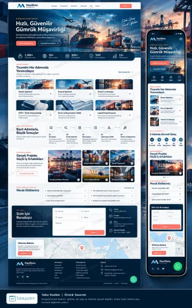 Gümrük Müşavirliği örnek web sitesi tasarımı