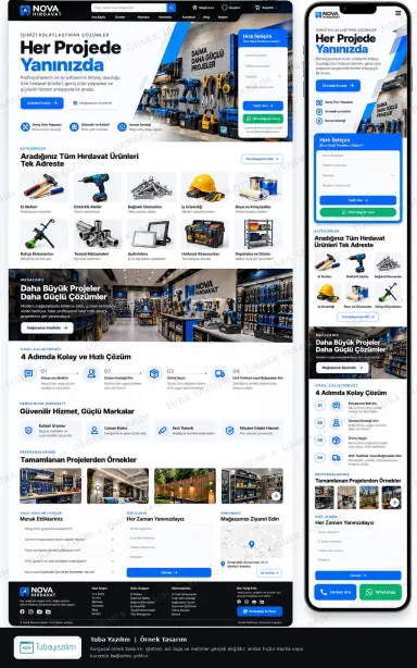 Hırdavatçı örnek web sitesi tasarımı