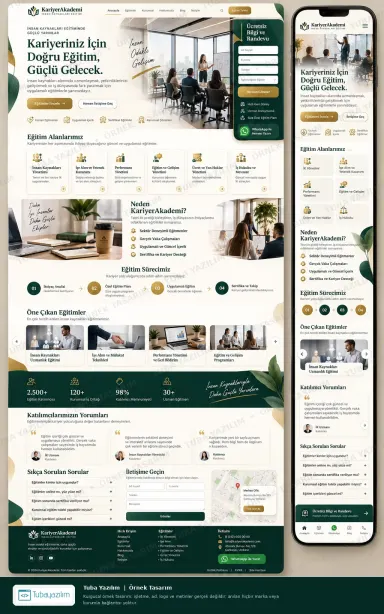 İnsan Kaynakları Eğitimi örnek web sitesi tasarımı