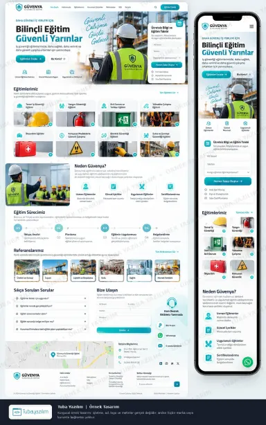 İş Güvenliği Eğitimi örnek web sitesi tasarımı