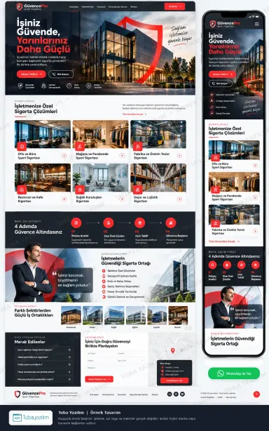 İşyeri Sigortası örnek web sitesi tasarımı