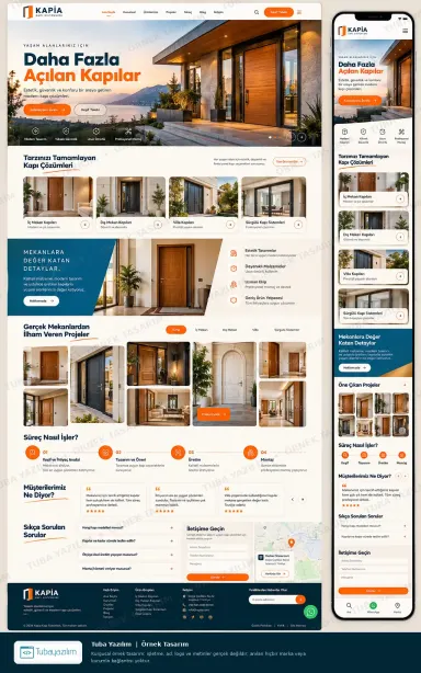 Kapı Mağazası örnek web sitesi tasarımı