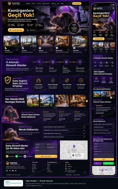 Kemirgen İlaçlama örnek web sitesi tasarımı