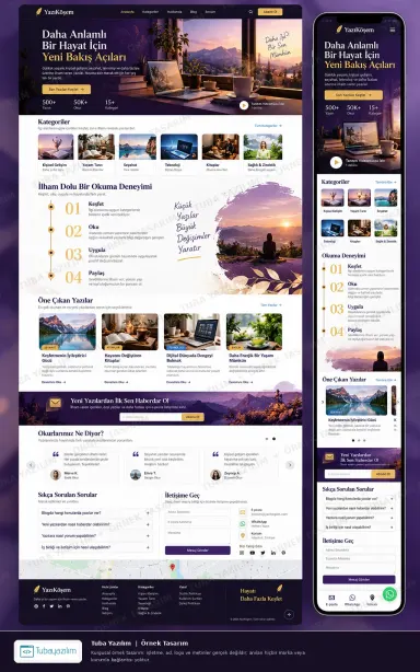 Kişisel Blog örnek web sitesi tasarımı