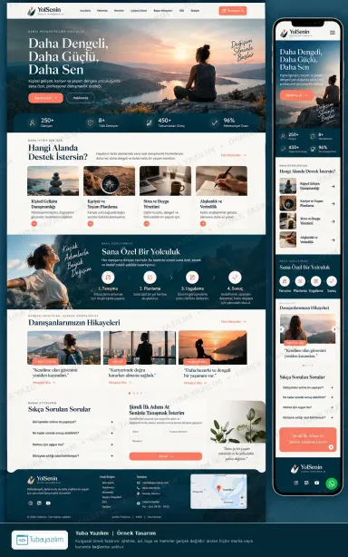 Kişisel Danışman Portföy örnek web sitesi tasarımı