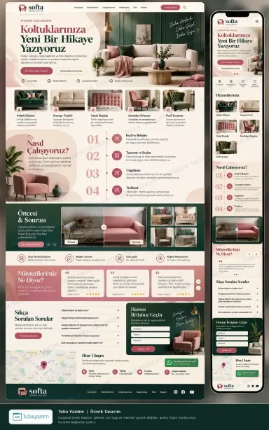Koltuk Yatak Döşeme Tamiri örnek web sitesi tasarımı