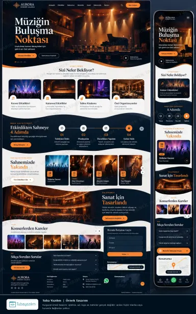 Konser Salonu örnek web sitesi tasarımı