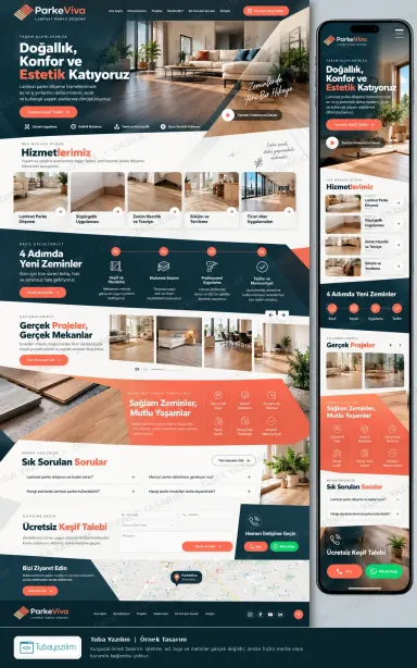 Laminat Parke Döşeme örnek web sitesi tasarımı