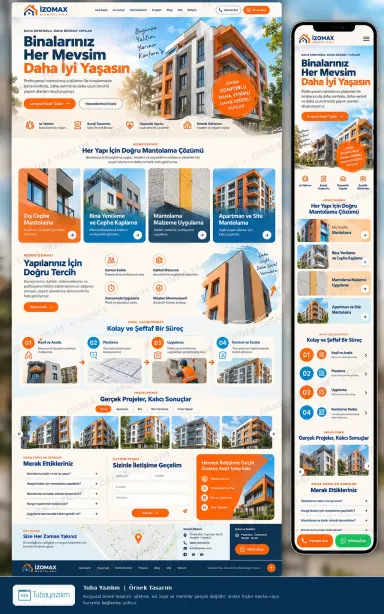 Mantolama örnek web sitesi tasarımı