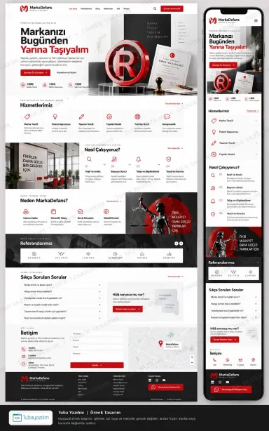 Marka Patent örnek web sitesi tasarımı
