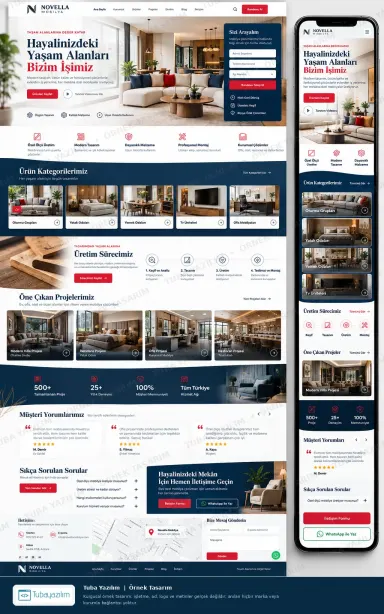 Mobilya Üreticisi örnek web sitesi tasarımı