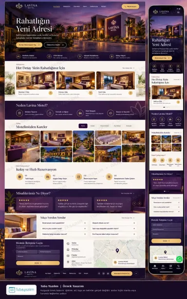 Motel örnek web sitesi tasarımı