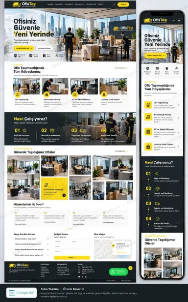 Ofis Taşımacılığı örnek web sitesi tasarımı