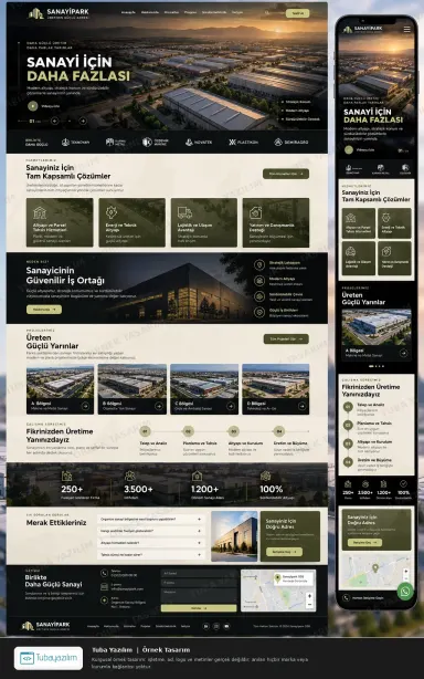 Organize Sanayi Firması örnek web sitesi tasarımı