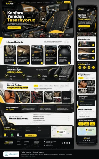 Oto Döşeme örnek web sitesi tasarımı