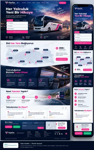 Otobüs Firması örnek web sitesi tasarımı
