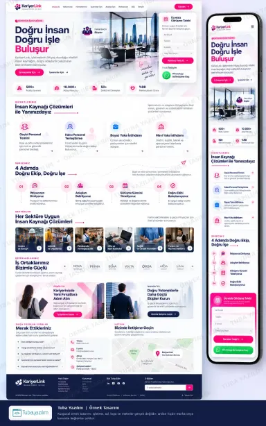 Özel İstihdam Bürosu örnek web sitesi tasarımı