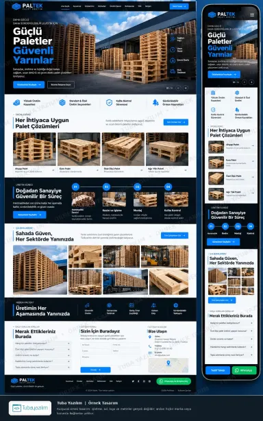 Palet Üretimi örnek web sitesi tasarımı