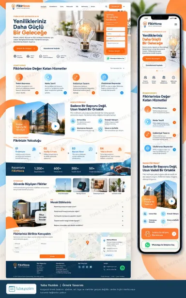 Patent Danışmanlığı örnek web sitesi tasarımı