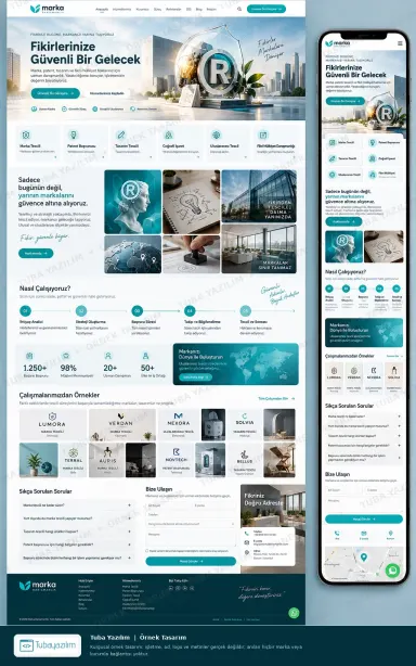 Patent Marka Danışmanlığı örnek web sitesi tasarımı