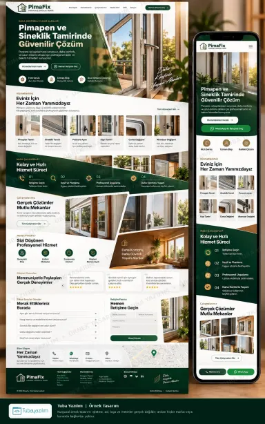 Pimapen ve Sineklik Tamir örnek web sitesi tasarımı