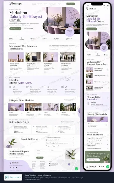 PR Ajansı örnek web sitesi tasarımı